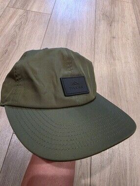 Tillak Olive Green Nylon 5 Panel Camp Hat Adjustable Outdoor Cap
